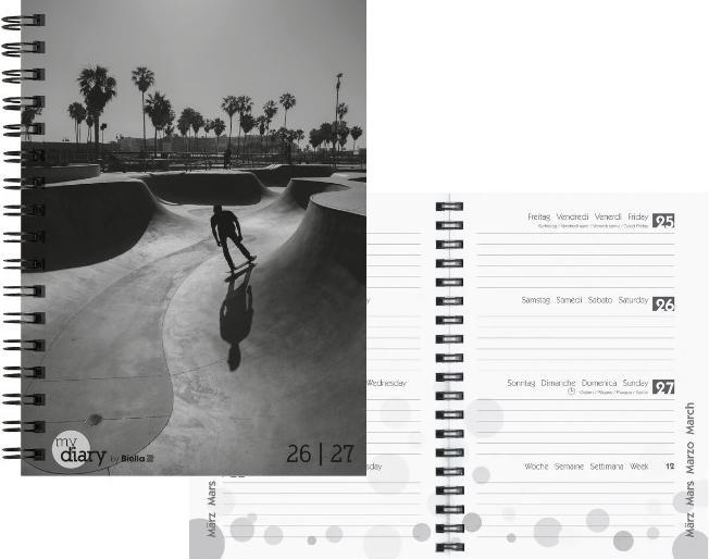 Image du produit Biella Agenda scolaire mydiary Wire-O (12 x 16,5 cm, 1 semaine / 2 pages)