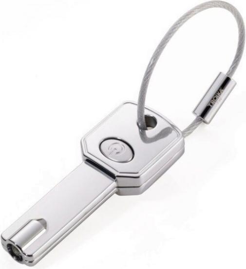 Actual product image Troika Keychain key shape gray