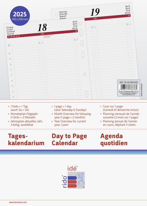 Produktbild Idé TIMING Jahresinhalt (A5, Kein Einband, Deutsch)
