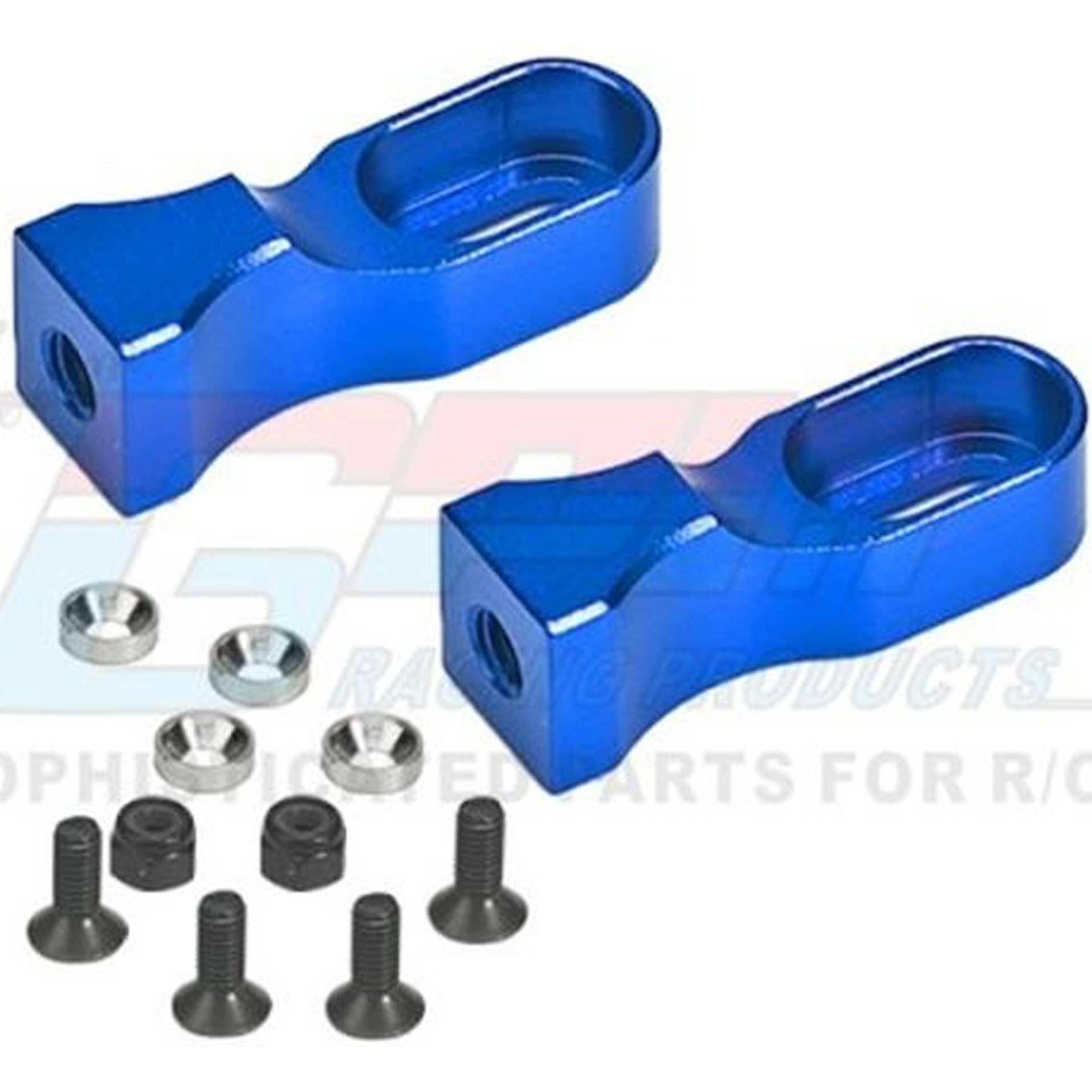 GPM Aluminium Servobefestigung blau Tamiya TT01