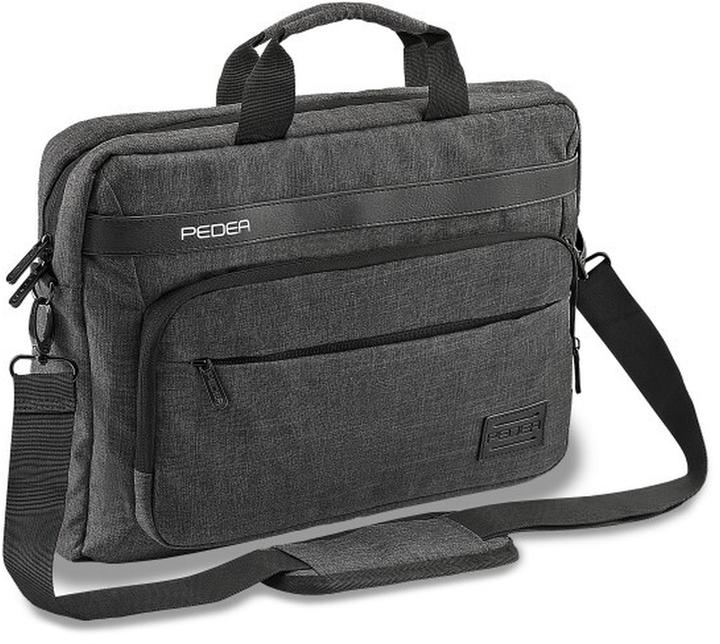 Actual product image Pedea URBAN compact 39.6cm (15.6") laptop bag, grey (15.60", Universal)