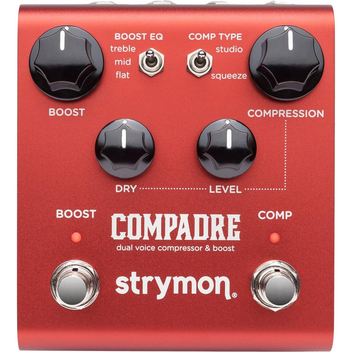 Strymon Compressore e boost a doppia voce Compadre (Chitarra), Pedale effetto, Rosso