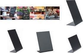 Securit L-shaped table chalk board