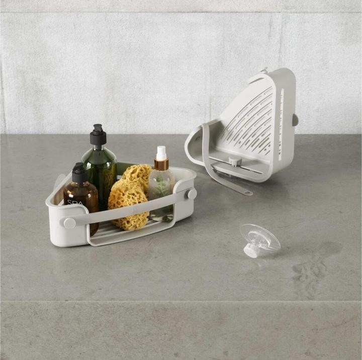 Produktbild Umbra FLEX Klebe-Eckbehälter, grau (19 x 30 x 9 cm)