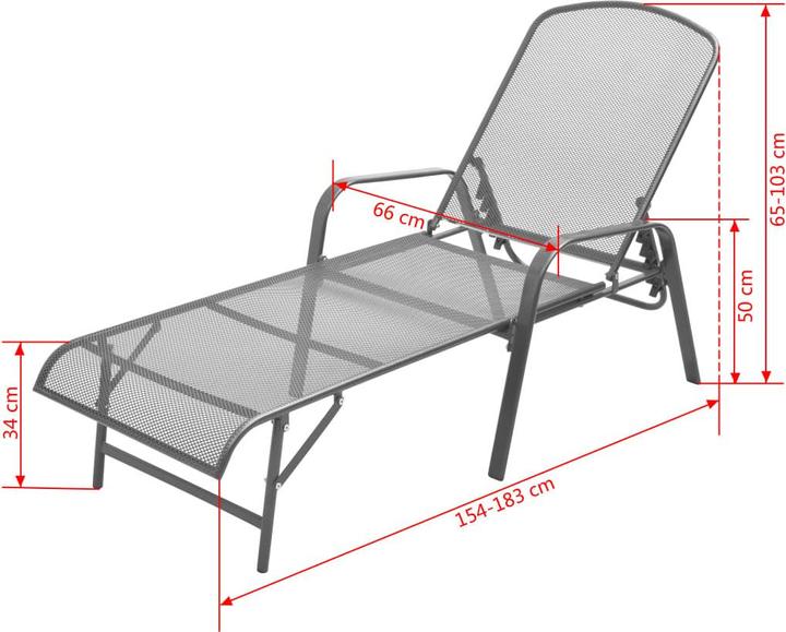 Immagine prodotto vidaXL Sonnenliege (66 cm)