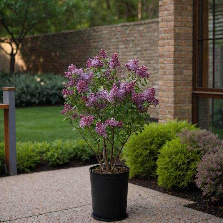 Produktbild Plant in a Box Syringa Bloomerang Dark Purple - Flieder (55 cm)