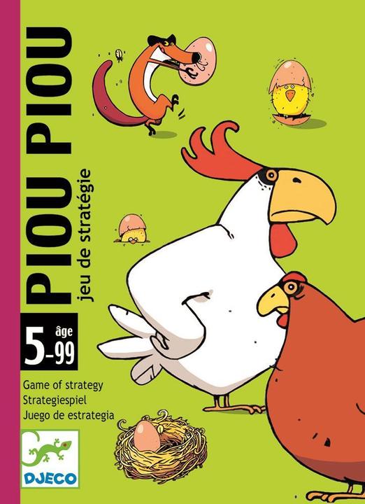 Image du produit Djeco Jeu de cartes Piou Piou (Français, Allemand, Néerlandais, Italien, Danois, Anglais)