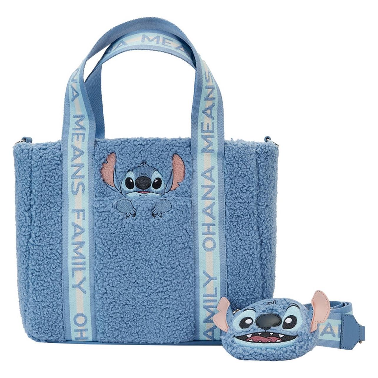 Loungefly, Vrouwen, Portemonnee, Disney By Stitch Draagtas & Portemonnee, Blauw