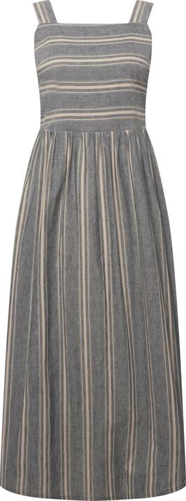 Produktbild Ulla Popken Maxikleid, Streifen, Carree-Ausschnitt, ärmellos, Leinenmix (46, 48)