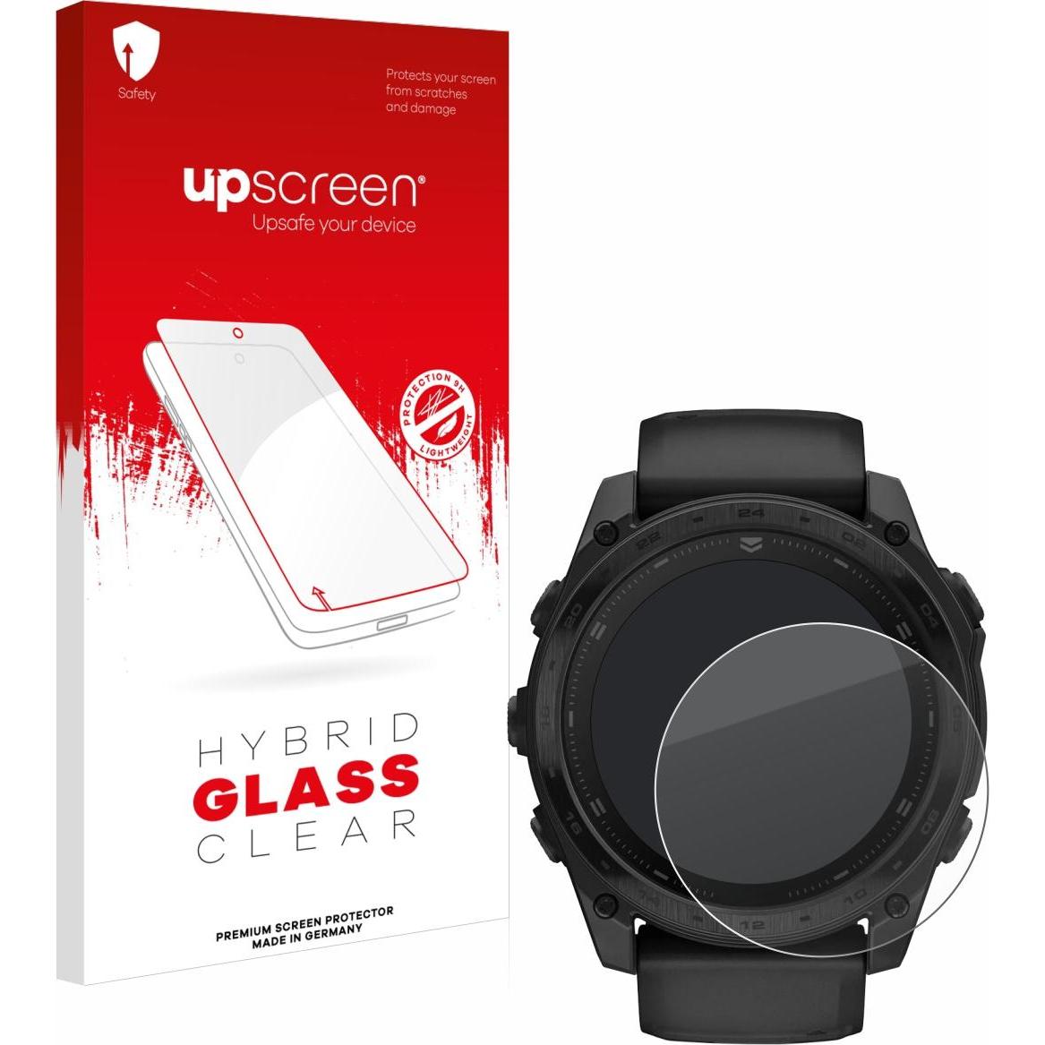 upscreen Schutzglas Schutzfolie Displayschutz Display Schutz Glas Folie klar, Smartwatch Schutzfolie, Transparent