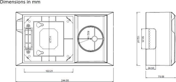 Actual product image Victron Energy Housing for wall mounting Victron Color Control GX BMV or MPPT