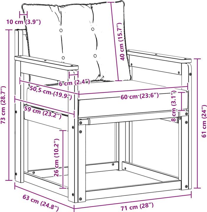 Produktbild vidaXL Outdoor-Sofa