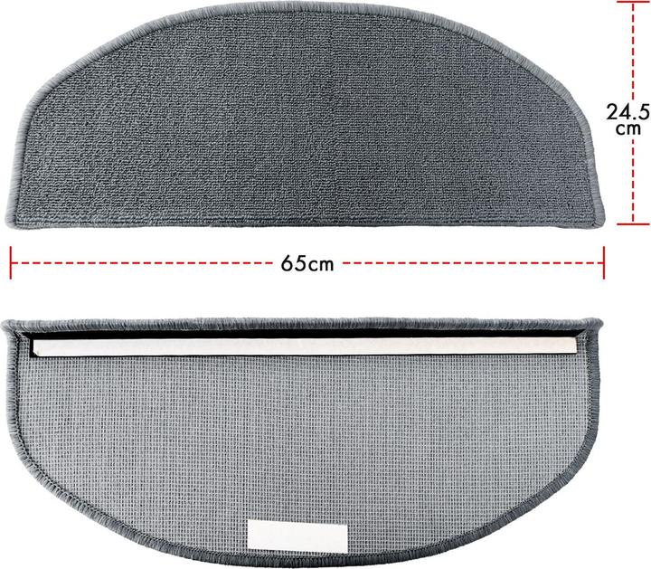 Produktbild Karat Stufenmatte London 15er-Set Halbrund (65 x 23.50 cm)