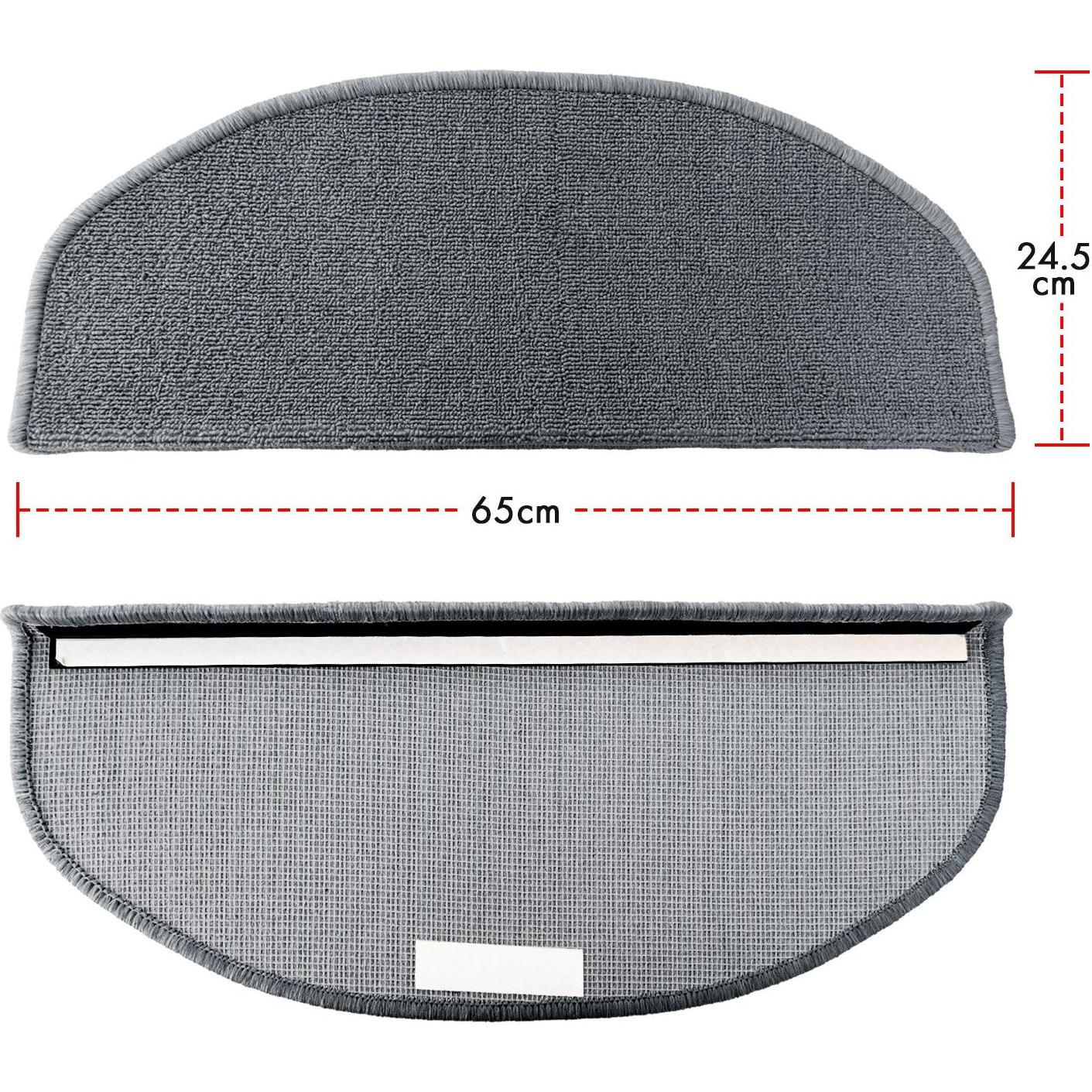 Thumbnail - Karat, Fussmatte, Stufenmatte London 15er-Set Halbrund (23.5 x 65 cm)