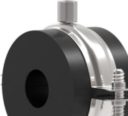 Actual product image FPS Isoglobal rørbaerer RF 25x110 - rørophaeng til køl. PIR skum/cellegummi sort