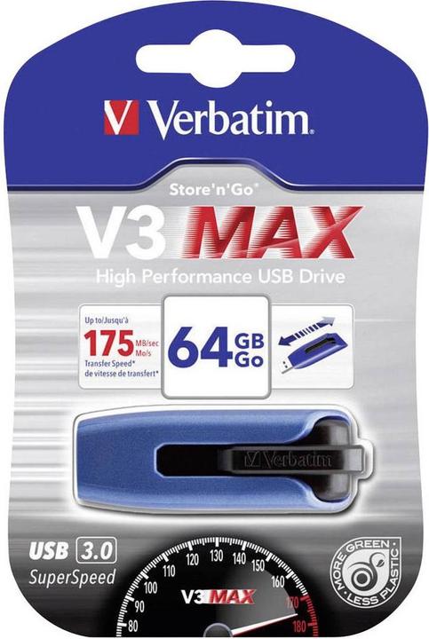 Image du produit Verbatim V3 MAX - Clé USB 3.0 (64 Go, USB-A)