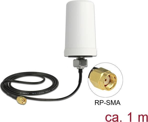 Image du produit Delock Antenne WLAN extérieure, IP67, 1m de câble (WiFi)