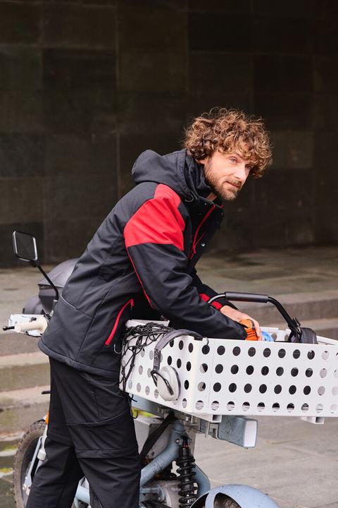 Actual product image Sharp Prime Padded Softshell Jas heren staalgrijs/zwart - maat 4XL (4XL)
