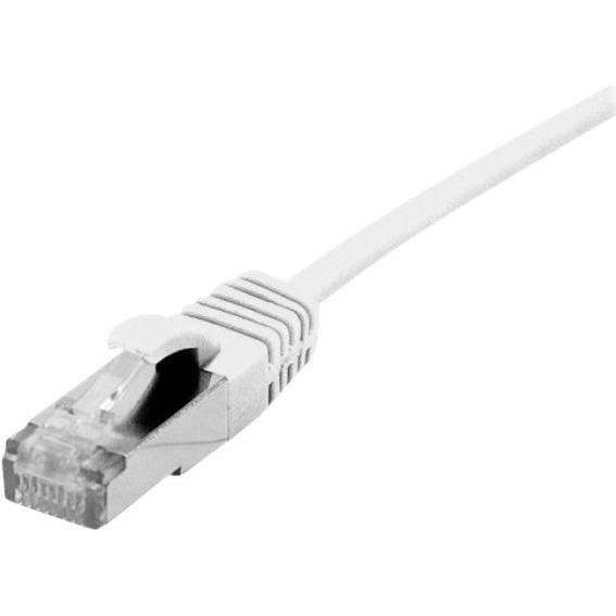 Dexlan Patchkabel Cat. 6A, S/FTP (PiMF), ultradünn, halogenfrei, mit Rastnasenschutz, weiss, 2,0 m (S/FTP, CAT6, 2 m), N...