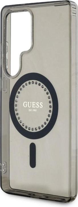 Productafbeelding Guess Etui Rhinestones Printed Classic Logo MagSafe Samsung Galaxy S25 Ultra czarny (Samsung Galaxy S25 Ultra)