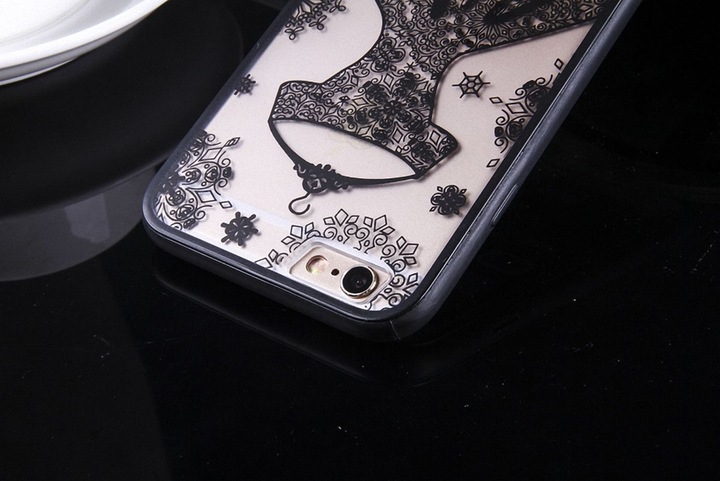 Produktbild König Design Apple iPhone SE 2020 Handy Hülle Mandala Case Schutzhülle Cover Kleid Schwarz (Apple iPhone SE (2nd Gen))