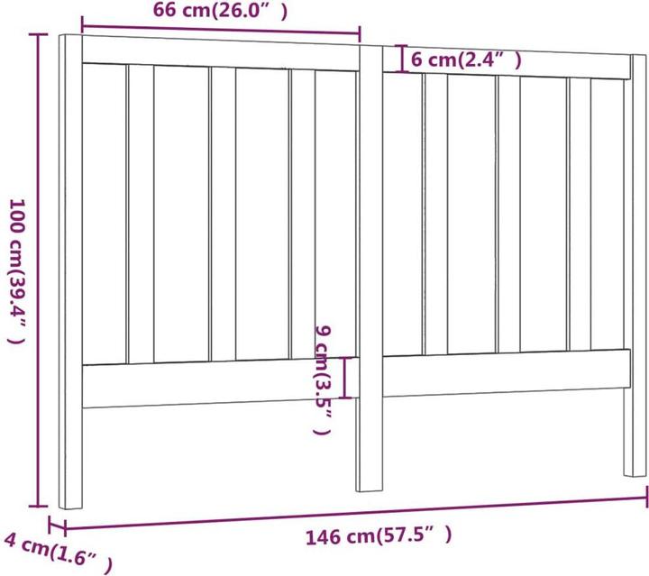 Actual product image VidaXL Lambertine (146 x 4 x 100 cm)