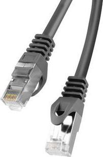Produktbild Lanberg PCF6-10CC-0200-BK Patchcord RJ45 cat.6 FTP 2m czarny (U/FTP, CAT5e, 2 m)