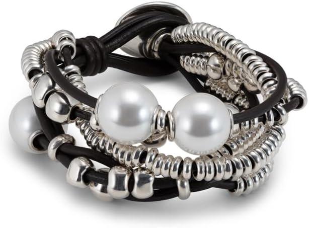 UNOde50 Orion (15 cm, Cuir, Métal plaqué argent)