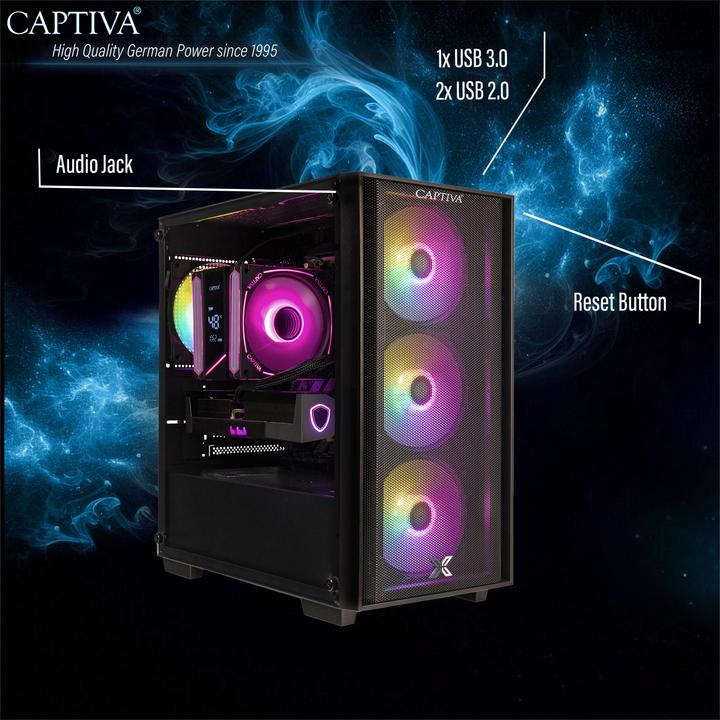 Produktbild Captiva Advanced Gaming R95-574 (1000 GB, 32 GB, AMD Ryzen 5 7500F, GeForce RTX 5060)