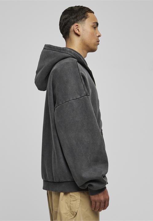 Produktbild Urban Classics Heavy Stone Washed 90's Zip Hoodie - 75065 (M)