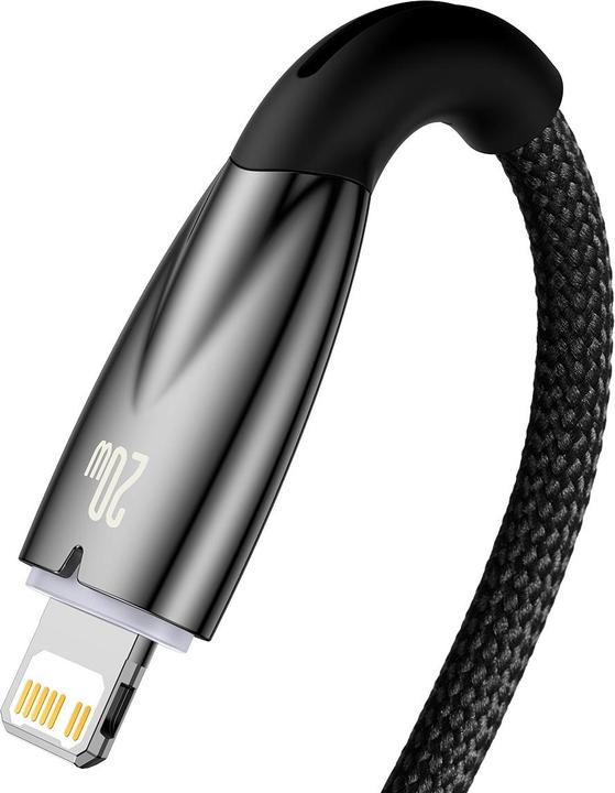 Produktbild Baseus USB-C cable for Lightning Glimmer Series, 20W, 2m (Black) (2 m, USB 2.0, 20 W)