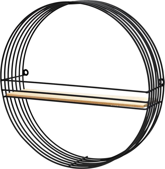 Produktbild G. Wurm Wandregal 40 x 10 cm, Nature/Schwarz (40 x 40 x 10 cm)