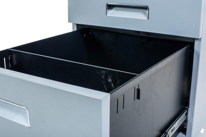 Immagine prodotto Jet-Line Piedistallo mobile grigio PAUL Armadio mobile Piedistallo per ufficio a scomparsa