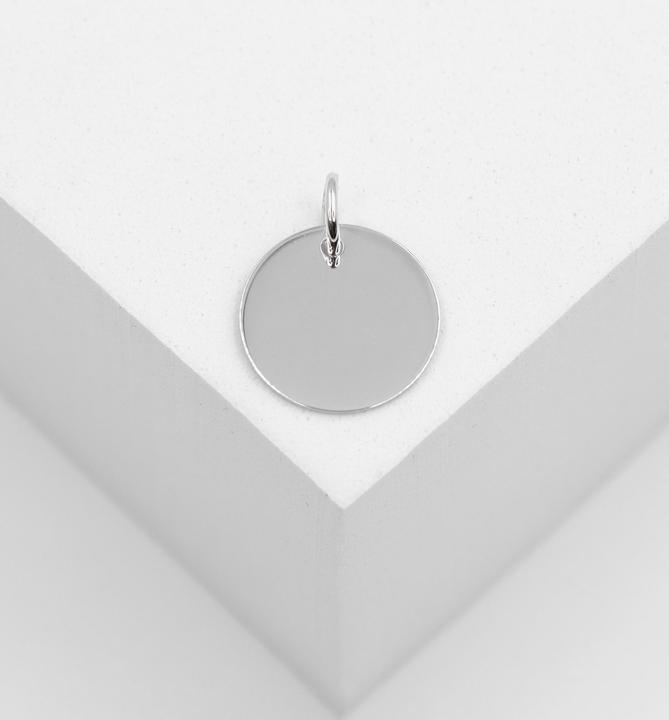 Immagine prodotto Muau Piastra d'incisione rotonda (Oro bianco 750 rotondo 14 mm)