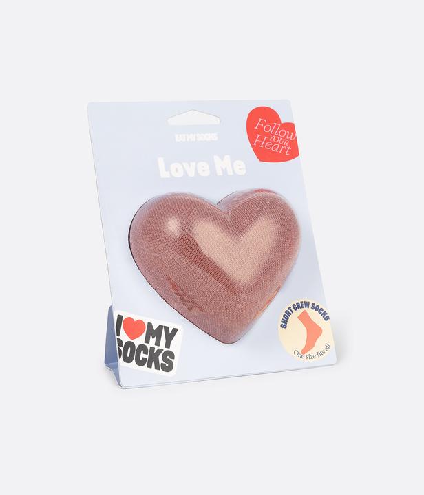 Actual product image Eat My Socks Socks, Love Me, Pink (One size)