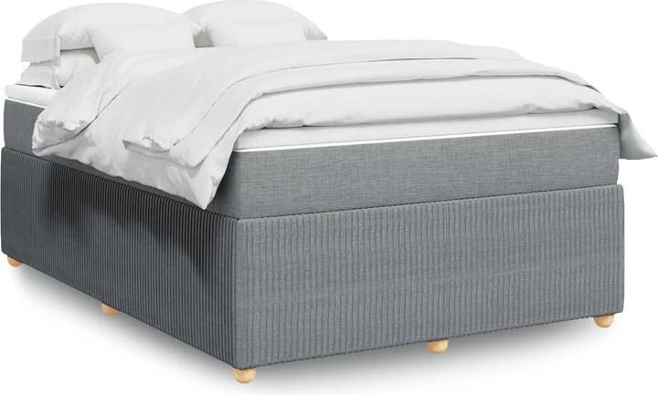 VidaXL Bo x springbett mit Matratze 160 x 200 cm Stoff (160 x 200 cm)