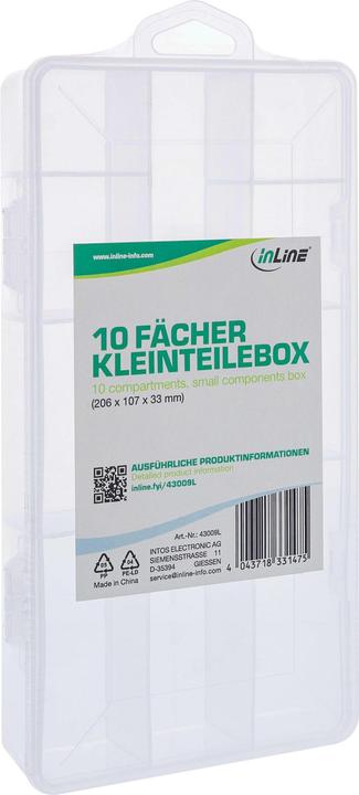 Immagine prodotto InLine Scatola per minuteria, 10 scomparti, dimensioni: 206x107x33mm, bianco