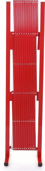 Produktbild Swisshandel24 Absperrgitter, Scherengitter Zaun Schutzgitter ausziehbar, Alu rot-weiss - Höhe 153cm, Breite 36-300 (31 cm)