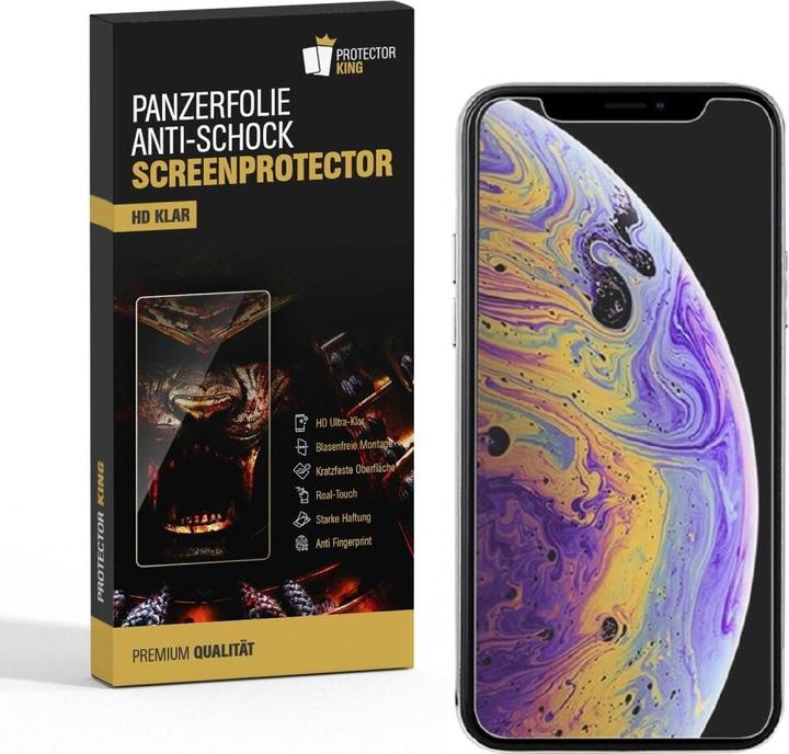 Actual product image Protectorking 4x Panzerfolie Anti-Shock HD Klar (1 Piece, Apple iPhone X)