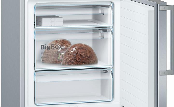 Produktbild Bosch Hausgeräte Serie 6 KGE49EICP Kühl- und Gefrierkombination Freistehend 419 l C Edelstahl (419 l)