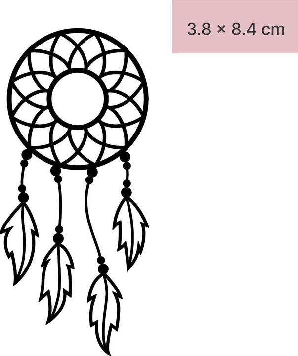 Produktbild minink Temporäres Tattoo – Feder Traumfänger