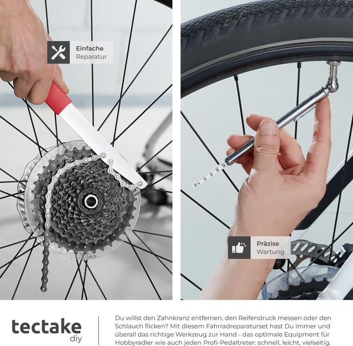 Actual product image tectake bike tool kit tool set bike tools bicycle tool kit cycle tool kit (1 Piece)