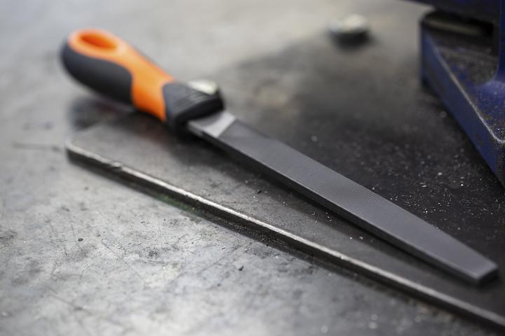 Produktbild Bahco ERGO Flachfeile mit konisch zulaufenden Kanten, Halbschlicht 200 mm (Hieb 2, 200 mm)
