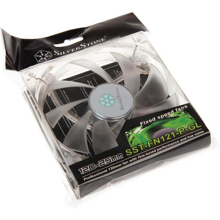 Silverstone Fn121-P (120 mm, 1 x), PC Lüfter, Transparent