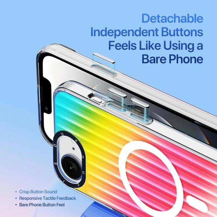 Immagine prodotto Apple iPhone 16e.- Zest Series Flip Case, Gradient Rainbow (Apple iPhone 16e, Apple iPhone 17e)