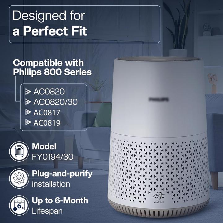 Produktbild 1Element Filter-Set für Philips Luftreiniger AC0820/AC0819 (2x)