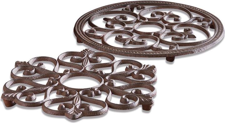 Loberon Topfuntersetzer 2er Set Gratton antikbraun (2x, Pfannenuntersetzer)