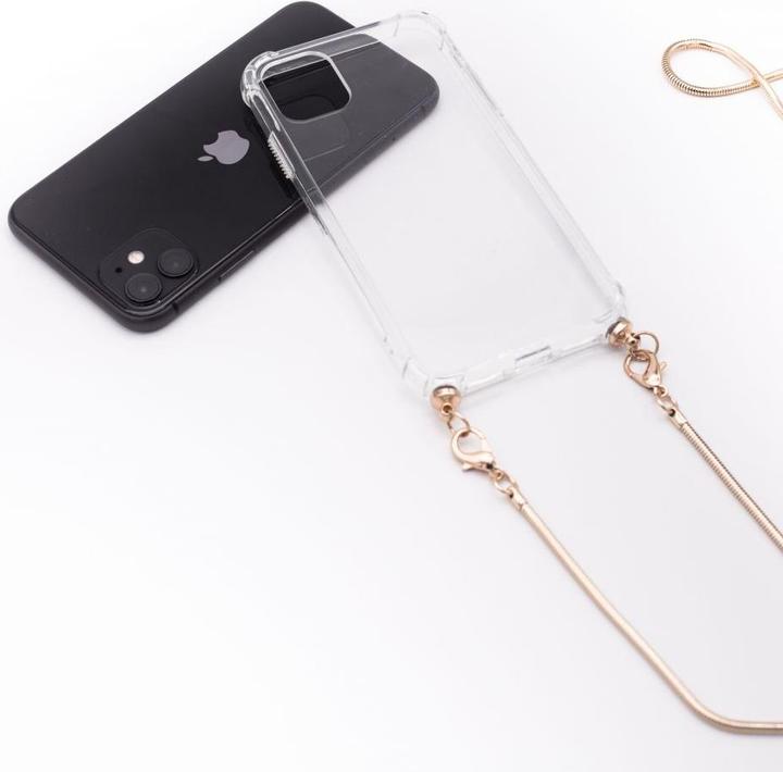 Actual product image Evelatus iPhone 11 Pro Max Silicone TPU Transparent with Necklace Strap (Apple iPhone 11 Pro Max)