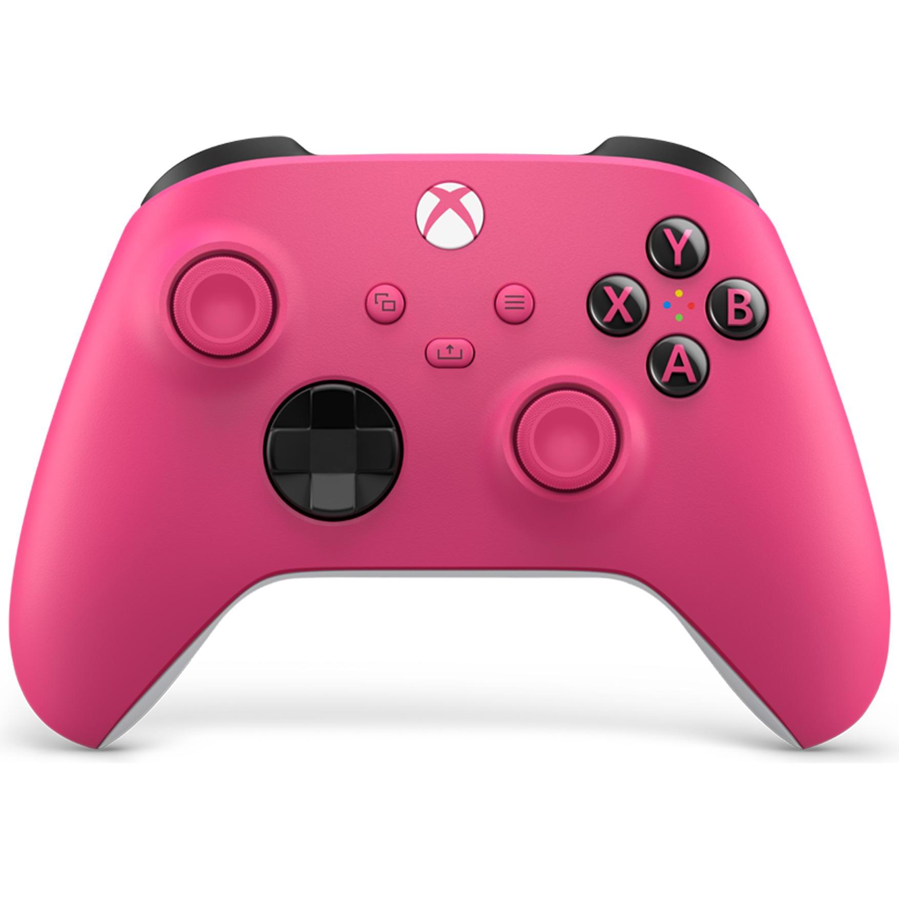 Microsoft Controller wireless Xbox (Xbox Serie S, Android, iOS, Xbox One S, PC, Xbox One X, Xbox Series X), Controller gaming, Pink, Bianco, Nero