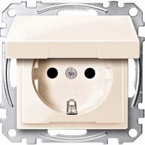 Produktbild Merten SCHUKO-Steckdose mit Klappdeckel, BRS, MEG2310-0344